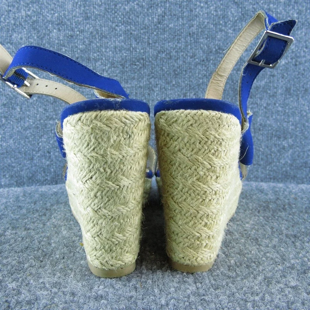 Montego Bay Club Women Ankle Strap Sandal Shoes Blue Synthetic Size 8.5 Medium - Picture 5 of 10
